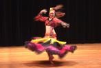 Melina performs a Flamenco Gypsy Belly fusion dance