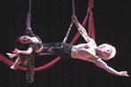 Melinda and Alexandre Sacha Pavlata perform their amazing trapeze duet at Belly Dance Magic 2004