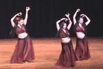 Rhea's Raks Kahti choreography, performed by Bastet, Dorise, and Rivka Kumari