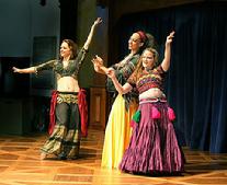 The Daughters of Rhea Dance Ensemble perform Rampi at MayFaire, Baltimore's annual Shakespeare Festival