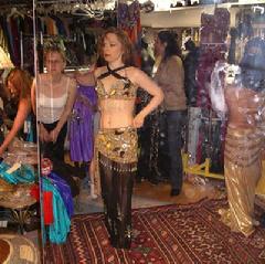 The Daughters of Rhea Dance Ensemble choose costumes for 2007 Belly Dance Magic