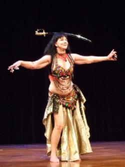 Rhea's Sword Dancing enthrals the audience at Belly Dance Magic 2007 496