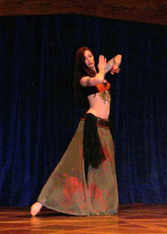 Naomi dancing at MayFaire 2006