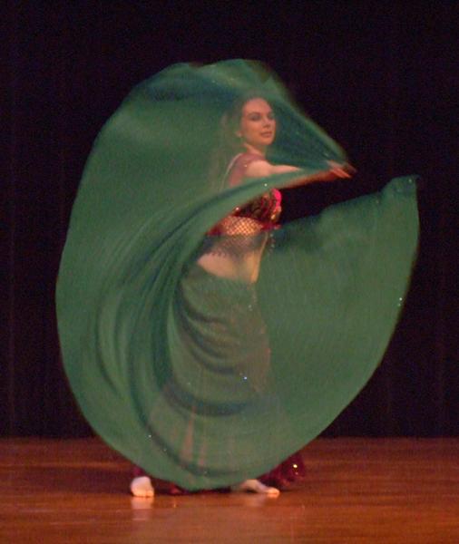 Piper's lyrical and dynamic veil dance at Belly Dance Magic 2007