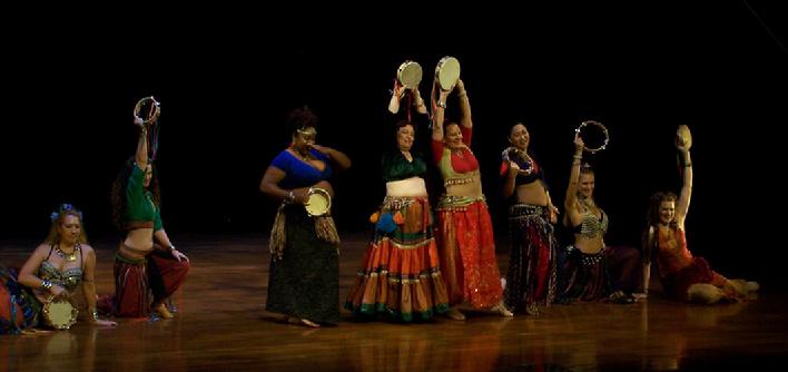 The Baltimore Daughters of Rhea Beginning Group perform Piper's Tambourine choreography at Belly Dance Magic 2007 g